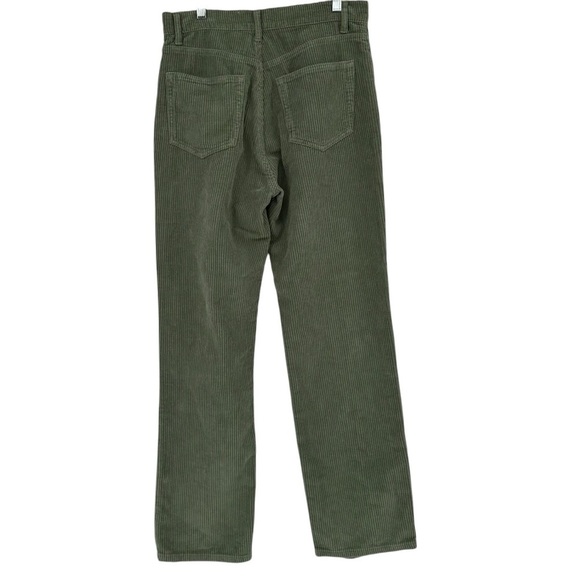 Reformation Cynthia High Rise Straight Corduroy Pants in Sage Green Size 28 - Picture 3 of 6